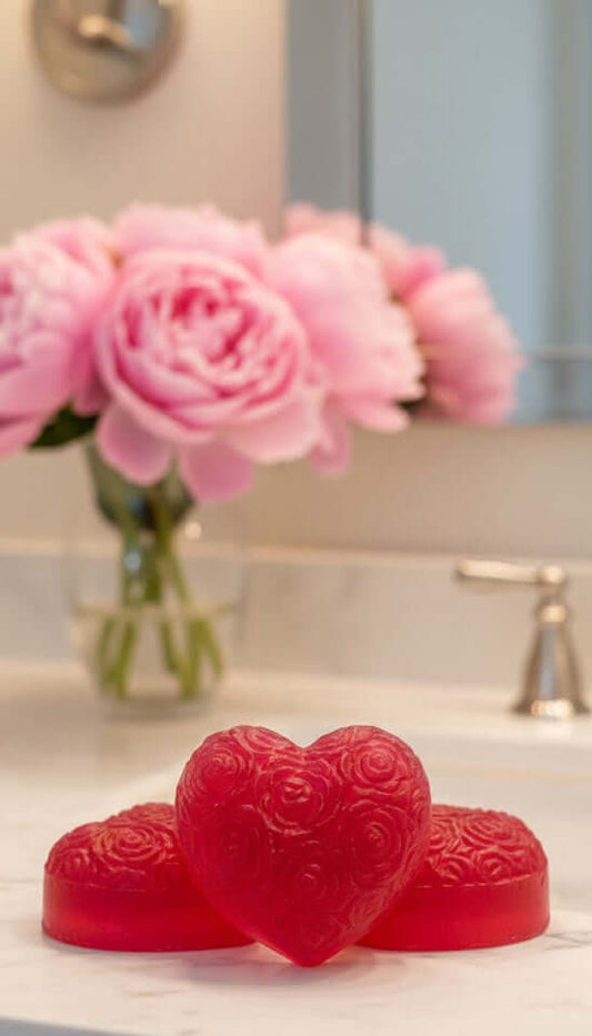 Red Rose Heart Soap – Romantic Gift