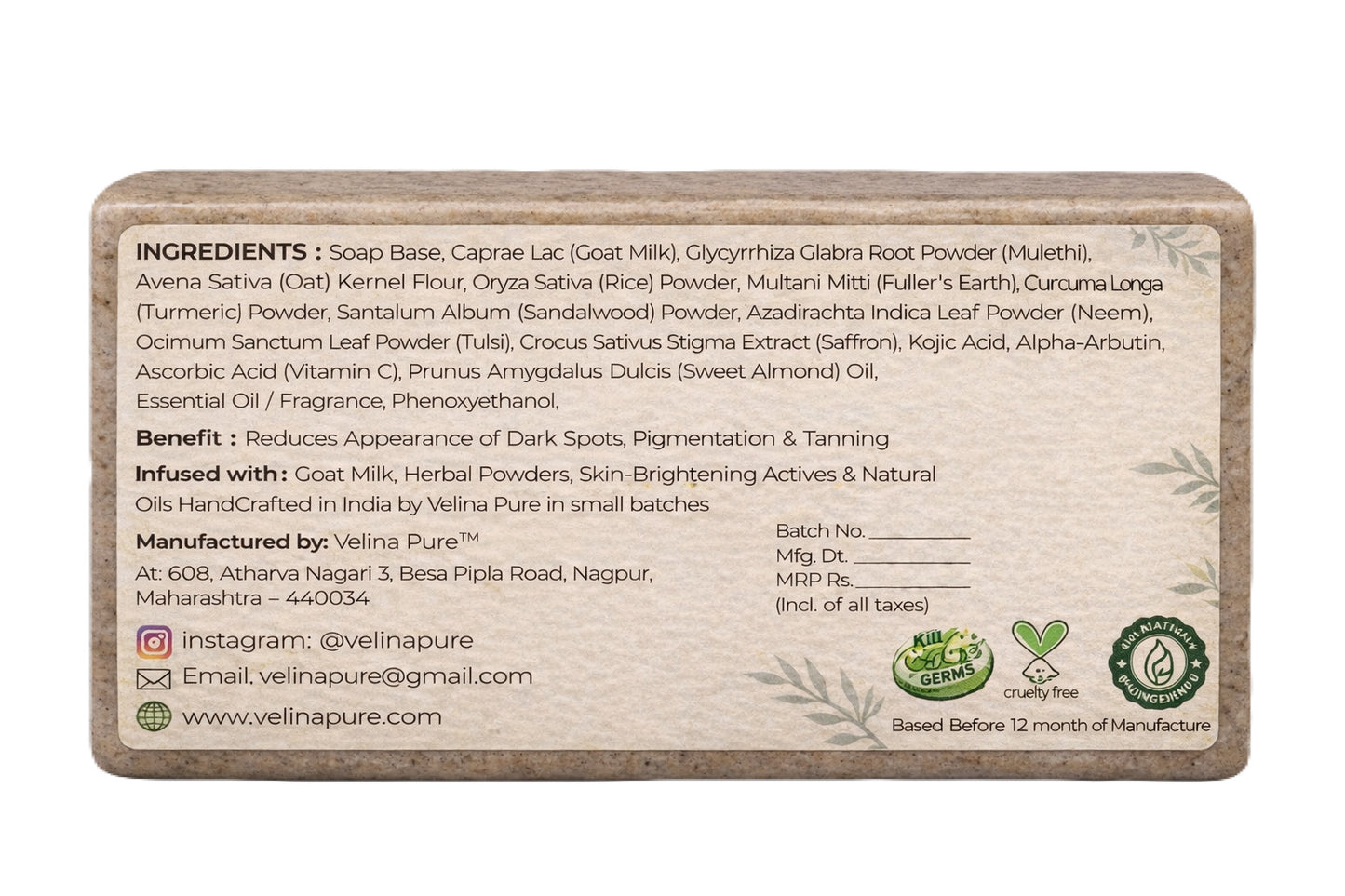 Ubtan Soap For D-Tan & Skin Brightening