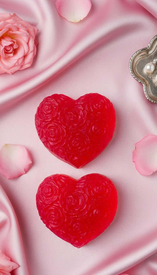 Red Rose Heart Soap – Romantic Gift